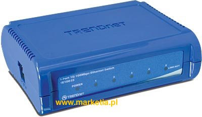 5-Portowy przełącznik 10/100Mb/s Fast Ethernet
