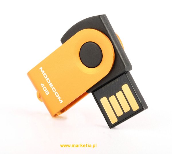 PAMIĘĆ PRZENOŚNA USB MEMODRIVE SPINNER X1 4GB GOLD
