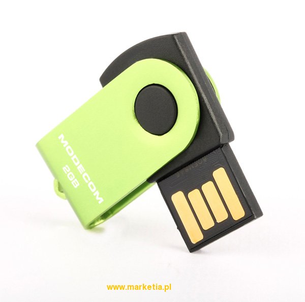 PAMIĘĆ PRZENOŚNA USB MEMODRIVE SPINNER X1 2GB GREEN