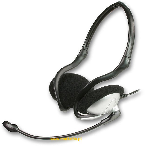 SL-8713-SSV Słuchawki z mikrofonem SPEED-LINK Snappy Backheadset, srebrne