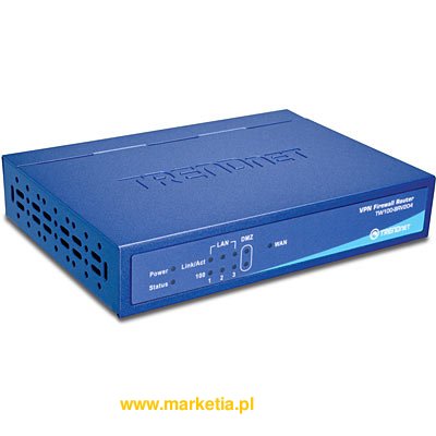 Router kablowy DSL + Firewall VPN + 4-portowy Switch