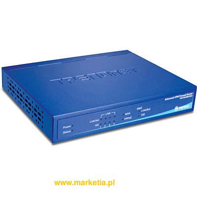 Router kablowy DSL + rozszerzony VPN Firewall + 4-portowy Switch