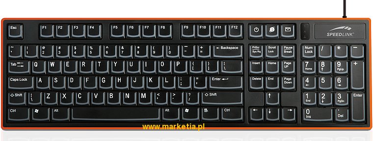SL-6454-SBK Klawiatura SPEED-LINK Verso Slim Profile USB