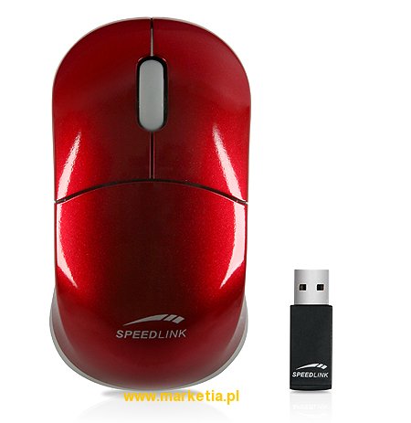 SL-6152-SRD Mysz bezprzewodowa SPEED-LINK Snappy Smart Wireless USB, czerwona