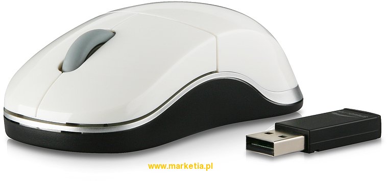 SL-6152-SWT Mysz bezprzewodowa SPEED-LINK Snappy Smart Wireless USB, biała
